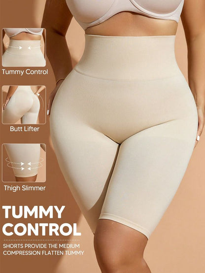 4-in-1 Shaper - Quick Slim Shape Wear Tummy, Back, Thighs, Hips - Black/Efffective Seamless Tummy Tucker