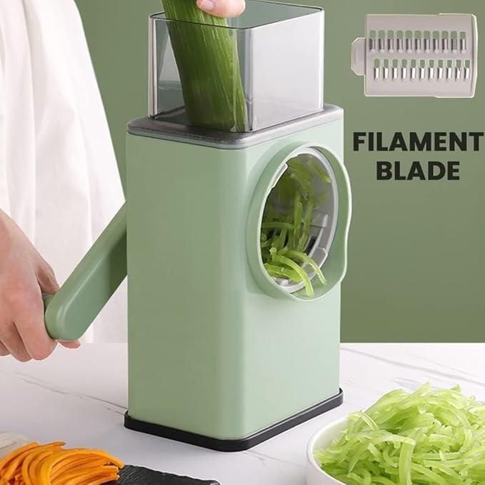 JetGadget Round Mandoline Slicer, Grater, Shredder Salad Maker - Large Feed Port Potato Grater & Slicer  (Pack of 1)