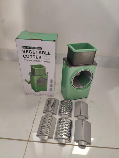 JetGadget Round Mandoline Slicer, Grater, Shredder Salad Maker - Large Feed Port Potato Grater & Slicer  (Pack of 1)